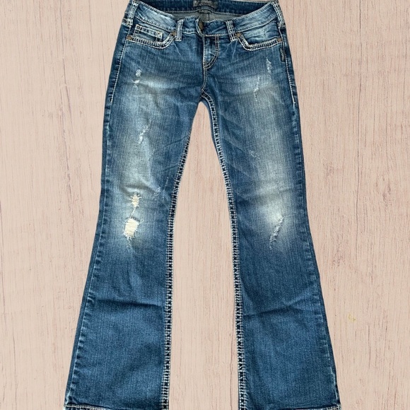 Silver Jeans Tuesday Boot cut 29x31 Medium Wash - Picture 3 of 13